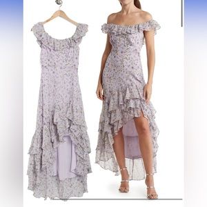 NWT ASTR the Label Floral Ruffle High Low Dress
